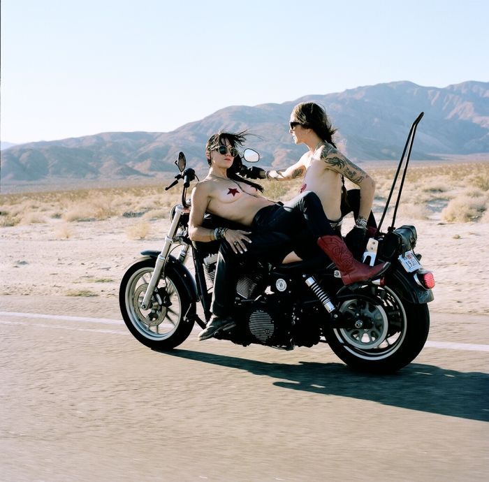 Girls on a motorcycle in Daejeon